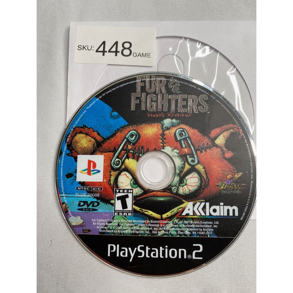 Fur Fighters Viggo's Revenge Sony PlayStation 2